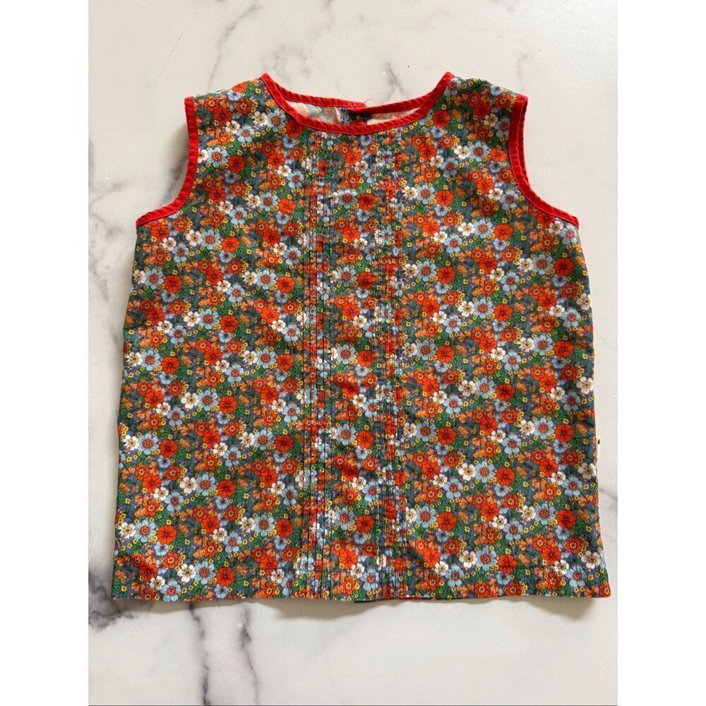 Lacey Lane size 5 little girls Cotton floral puff vintage style cottage top retr
